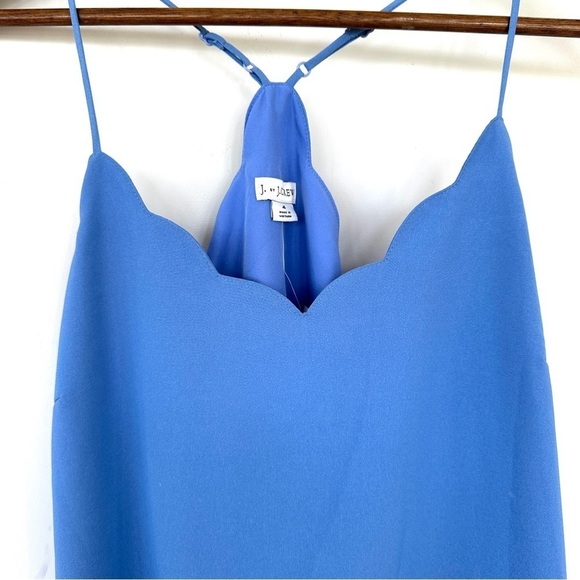 J. Crew camisole, scalloped neckline, racer back, adjustable  straps, lined - Picture 2 of 15